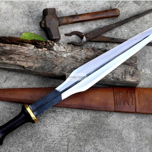 African Boa Zande Sword 5160 Spring Steel Battle-Ready