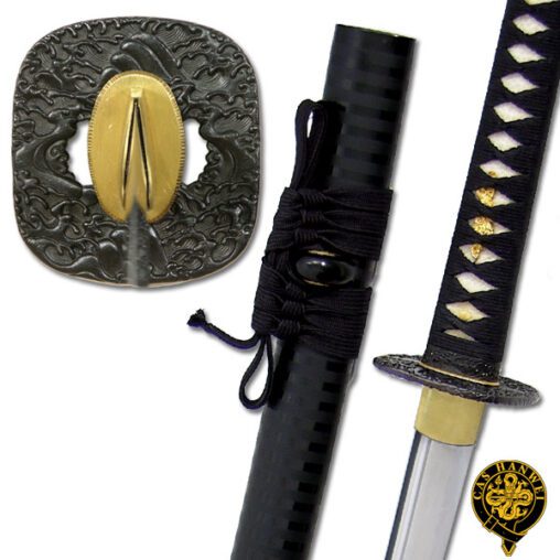 Meijin Katana – Japanese Turbulent Ocean Motif