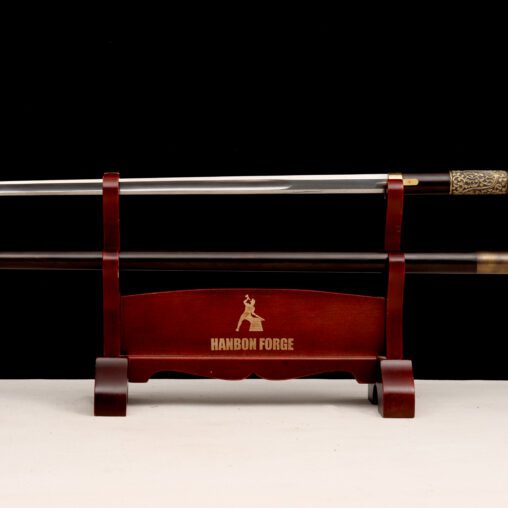 19th Century Chinese Guardian Lion Jian Cane Sword