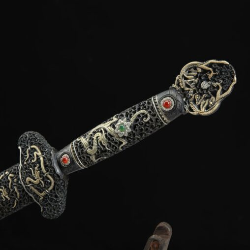 Dragon God Jian Pattern Steel Clay Tempered