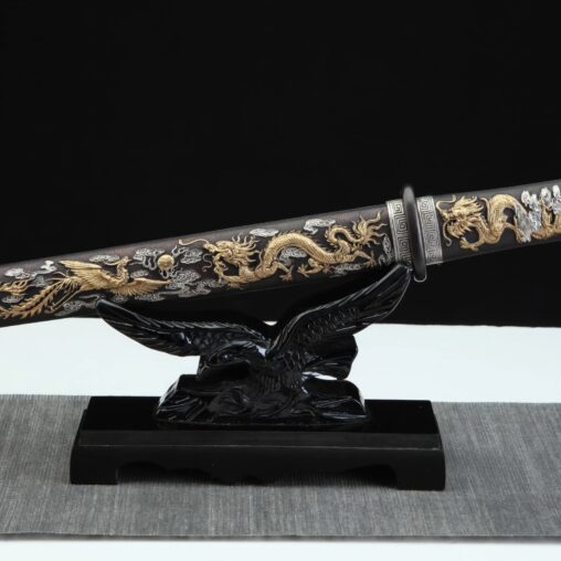 Tang Jian Sword Dragon-Phoenix Three-Color Copper