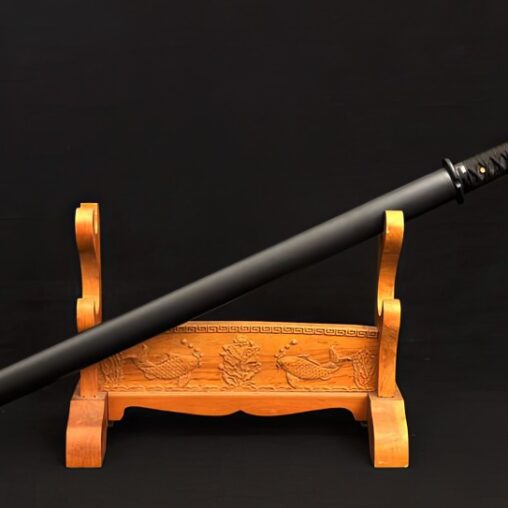 Ninjato 1060 Carbon Steel Sword Samurai Black Full Tang