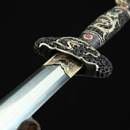 Dragon God Jian Pattern Steel Clay Tempered