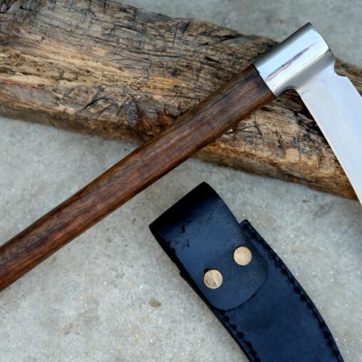 Sharpened Kama Knife with Long Sickle Blade