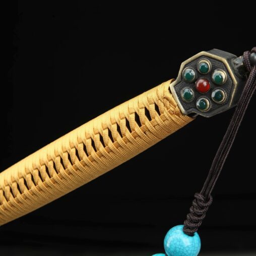 Tang Dao Pattern Folded Steel Clay Tempered Blade