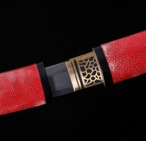 Samurai Tanto Hazuya Polished Ray Skin Saya