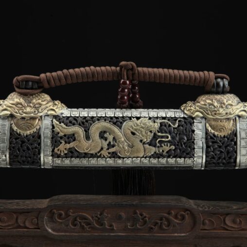 Dao Sword Folded Pattern Steel Clay Tempered Blade