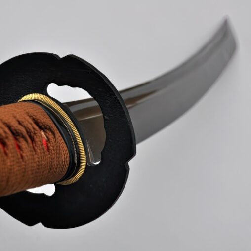 Dragon Wakizashi Black Carbon Steel Blade