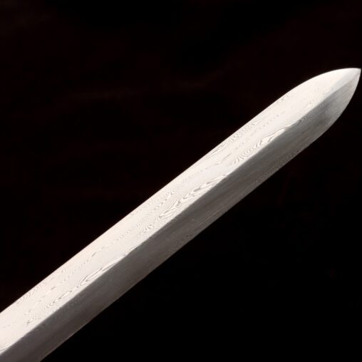 Engraved Hook-Handle Walking Sword Cane