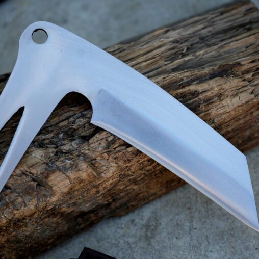 Functional Kama Knife with Razor-Like Blade