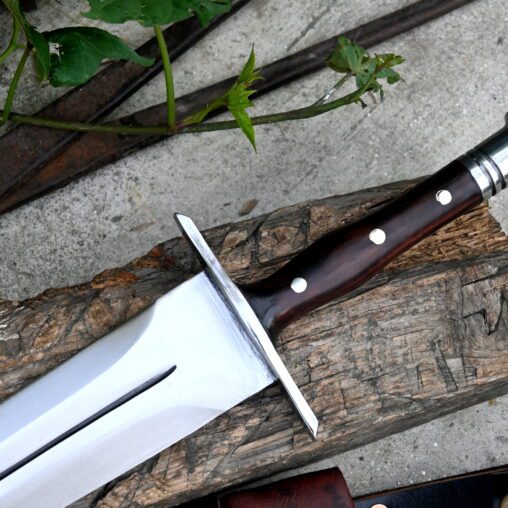 Medieval Dagger Carbon Steel Blade and Metal Crossguard