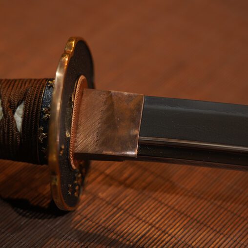 Wakizashi Cherry Blossoms Koshirae (Naginata Blade Shape)