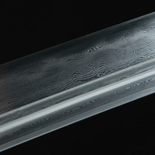 Dao Sword Folded Pattern Steel Clay Tempered Blade