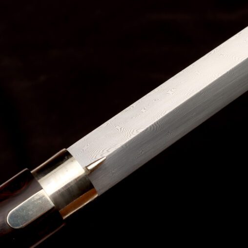 Engraved Hook-Handle Walking Sword Cane