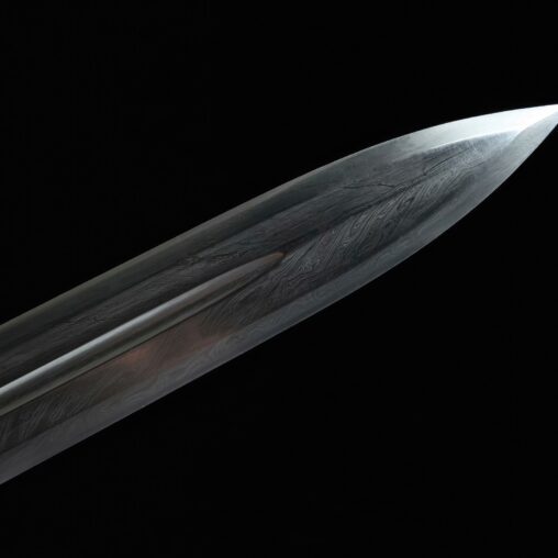 Han Dynasty Jian Feather Pattern Steel Eight Sides Blade