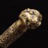 19th Century Chinese Guardian Lion Jian Cane Sword