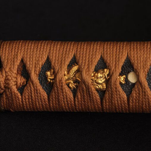 Tanto 1095 Carbon Steel Dagger Clay Tempered Dragon