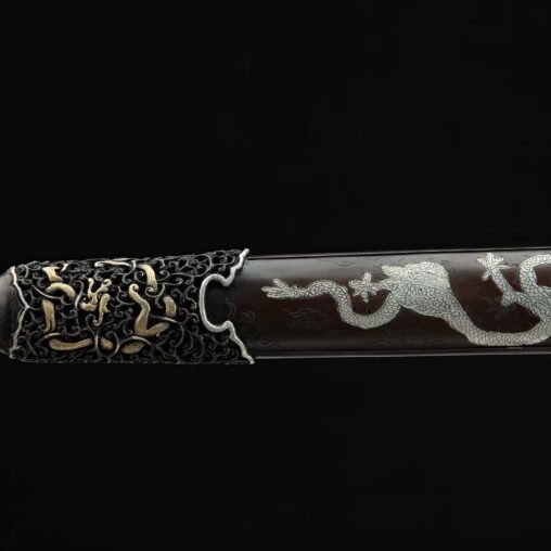 Dragon God Jian Pattern Steel Clay Tempered