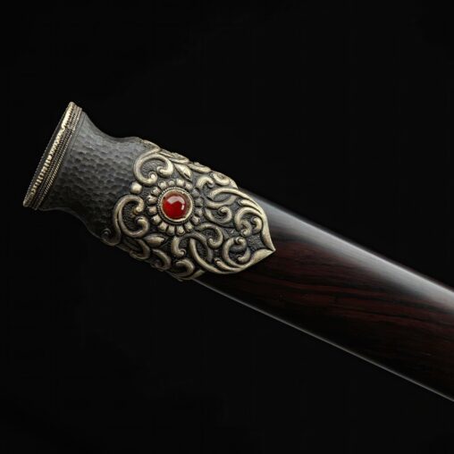 Tang Dao Pattern Folded Steel Clay Tempered Blade