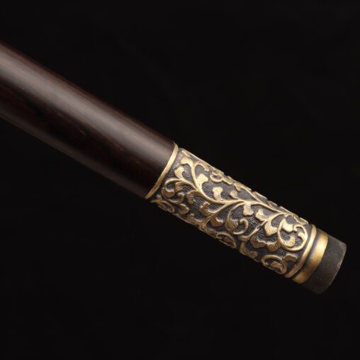 19th Century Chinese Guardian Lion Jian Cane Sword