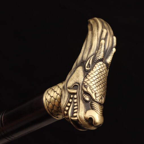Gold Imperial Flame Dragon Cane Sword