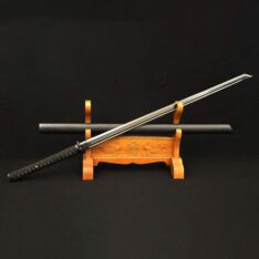 Ninjato 1060 Carbon Steel Sword Samurai Black Full Tang