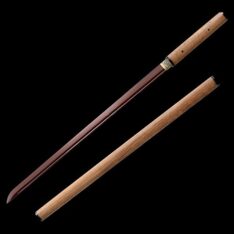 Chokuto Shirasaya 1095 Red Folded Steel