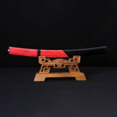 Samurai Tanto Hazuya Polished Ray Skin Saya