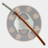 Kinriko Mitsudomoe Koshirae Katana with Kogai