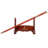 Red Chinese Dragon Cloud Cane Sword with Folded Steel Blade